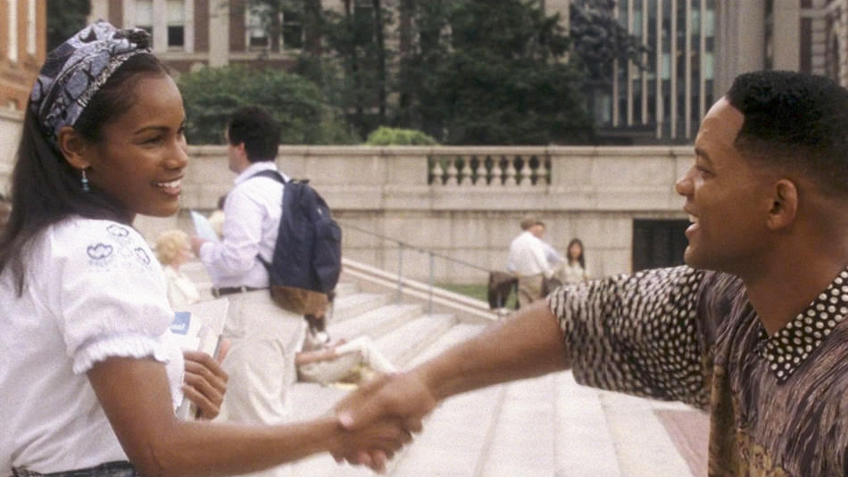 Will Smith on Columbia University campus in "Hitch"