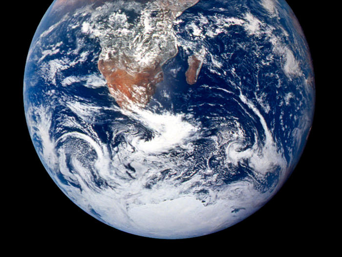 NASA photo of the Earth from outer space, taken in 1970