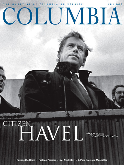 Fall 2006 cover of Columbia Magazine with a photo of Vaclav Havel