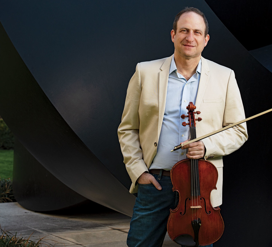 Violinist Dov Scheindlin photographed by Jorg Meyer for Columbia Magazine