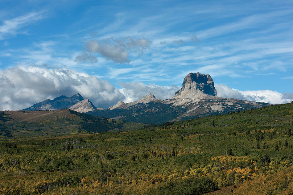 A mountain in Babb, Montana