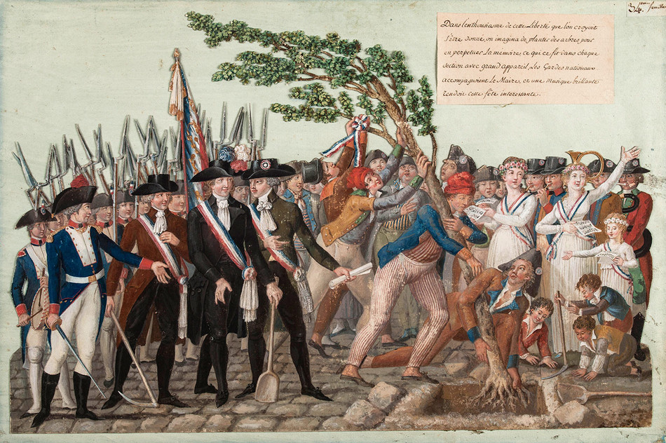 The Planting of a Tree of Liberty in Revolutionary France by Lesueur