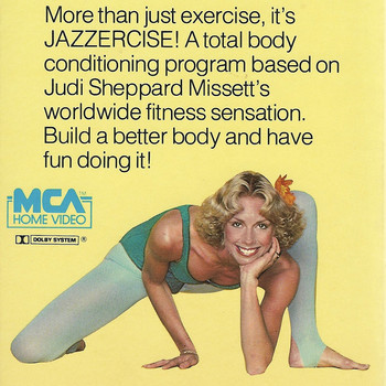Cover of a Jazzercise VHS tape featuring Judi Sheppard Missett
