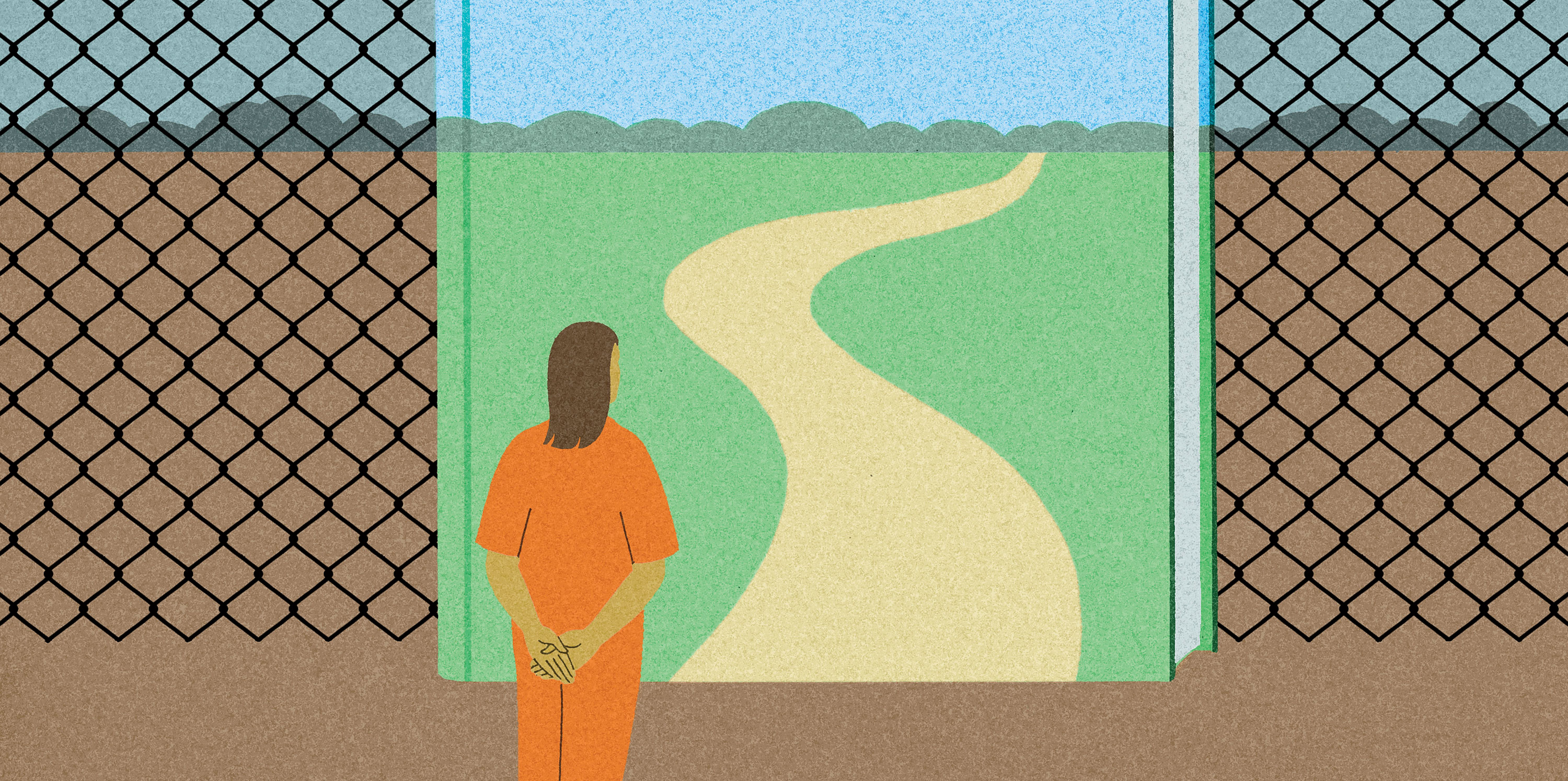 Illustration of prisoner
