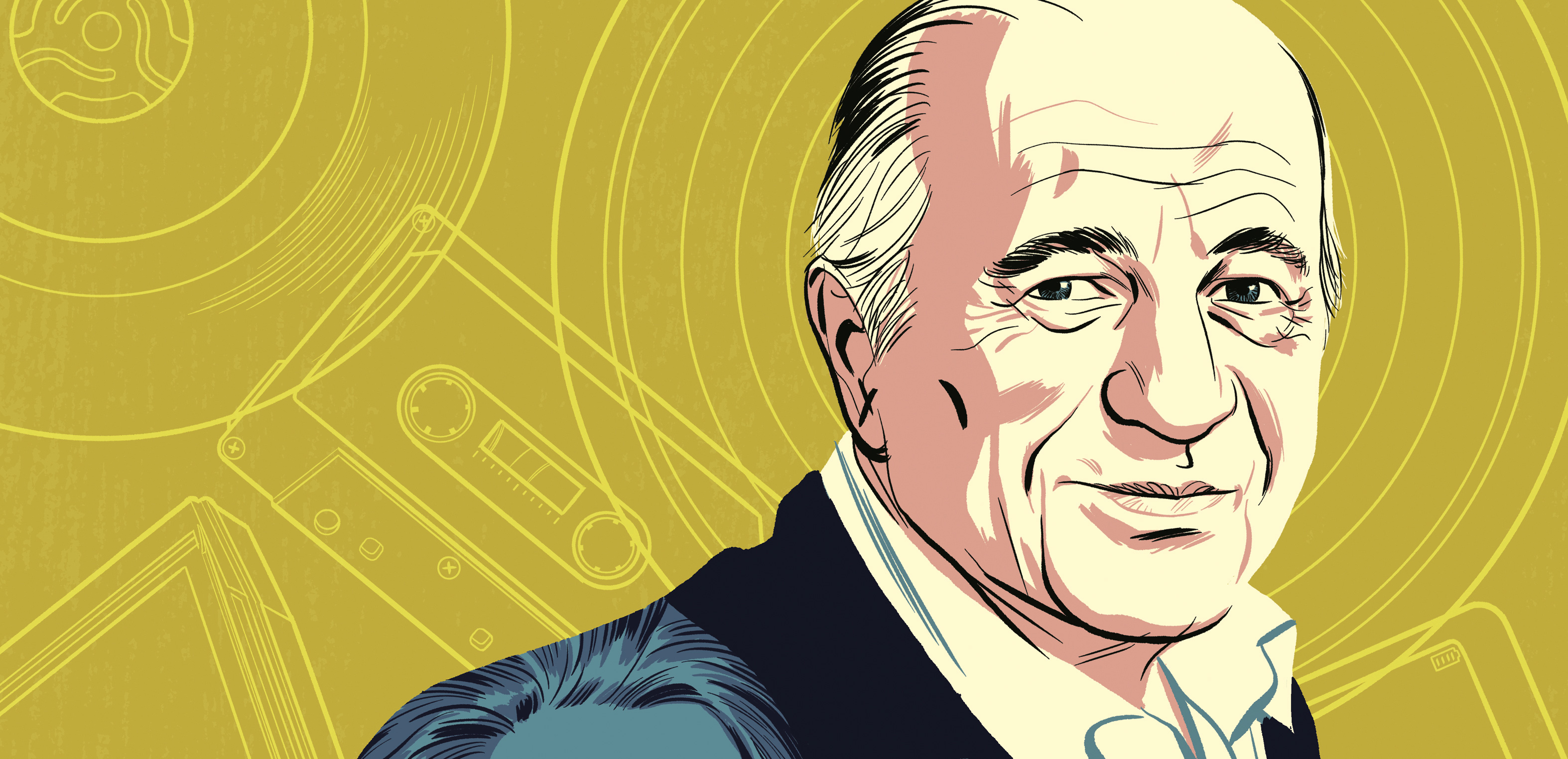 Illustration of Doug Morris