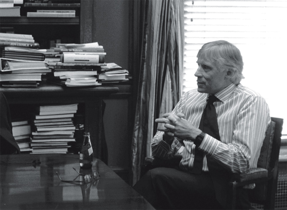 Lee C. Bollinger in office at Columbia University