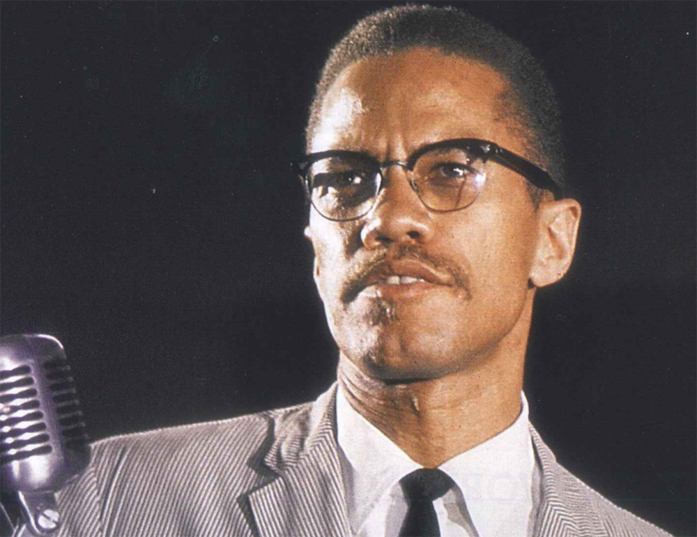 malcolm x speaking