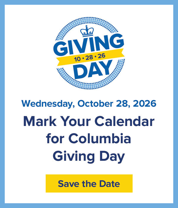 Mark Your Calendar for Columbia Giving Day 2026