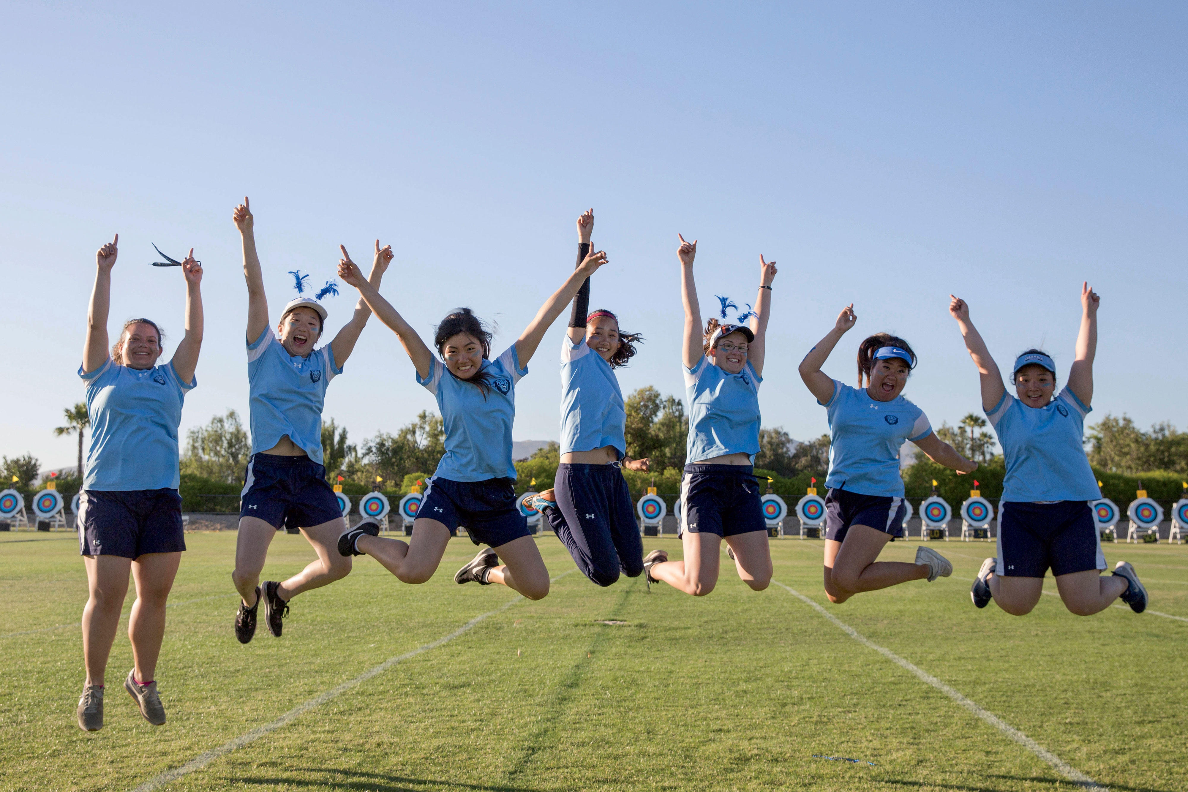 Columbia women's archery team