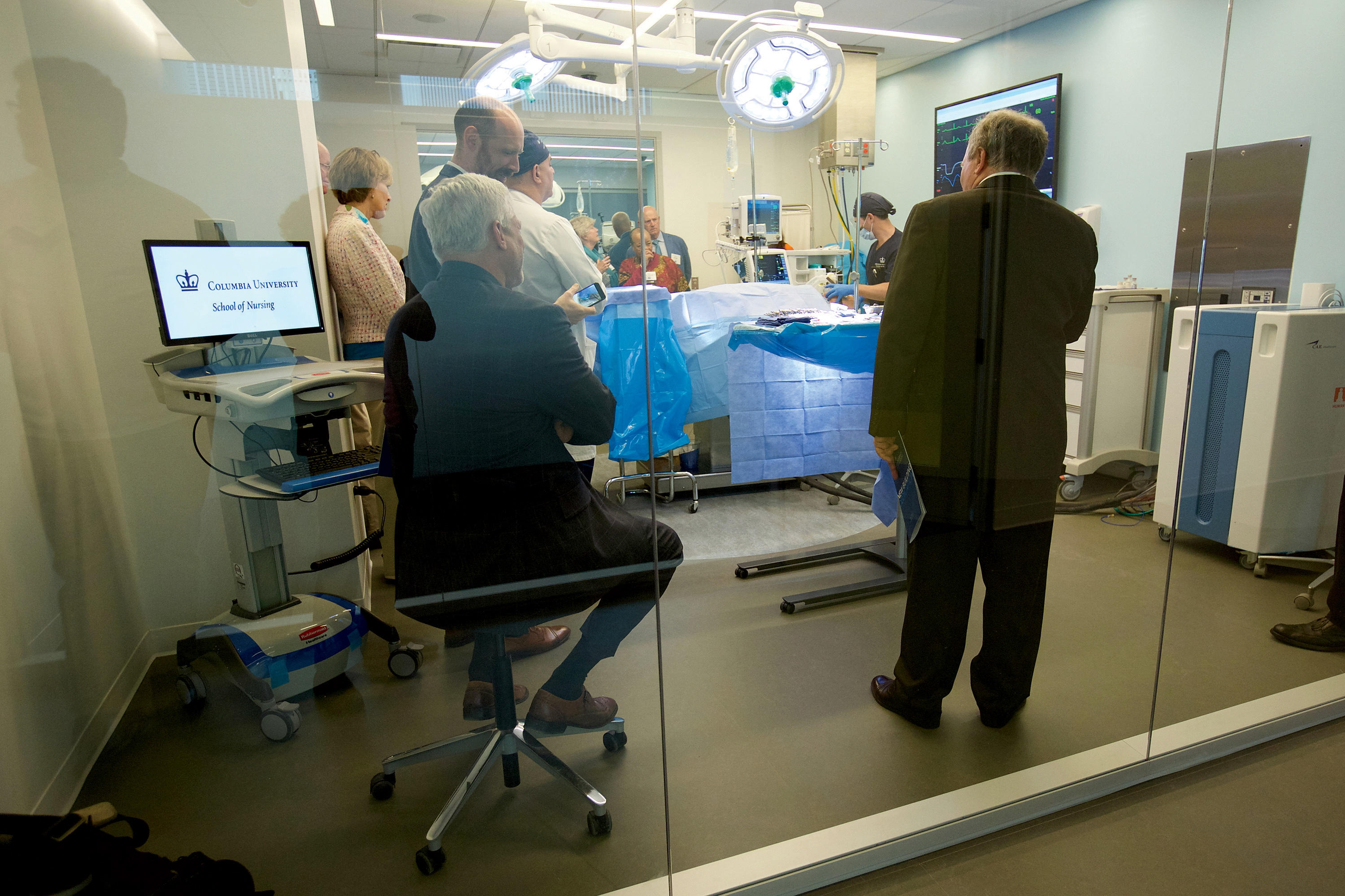 Nursing school simulation room