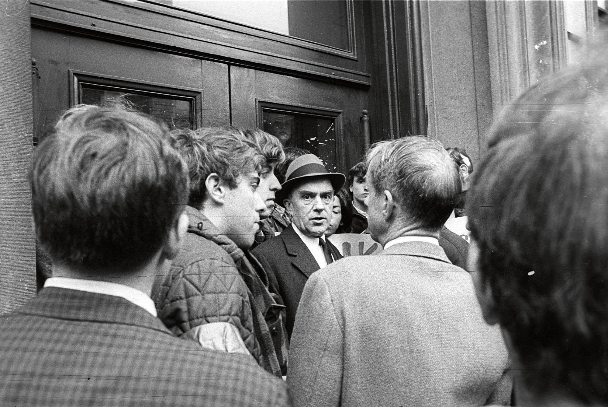 David Truman and crowd