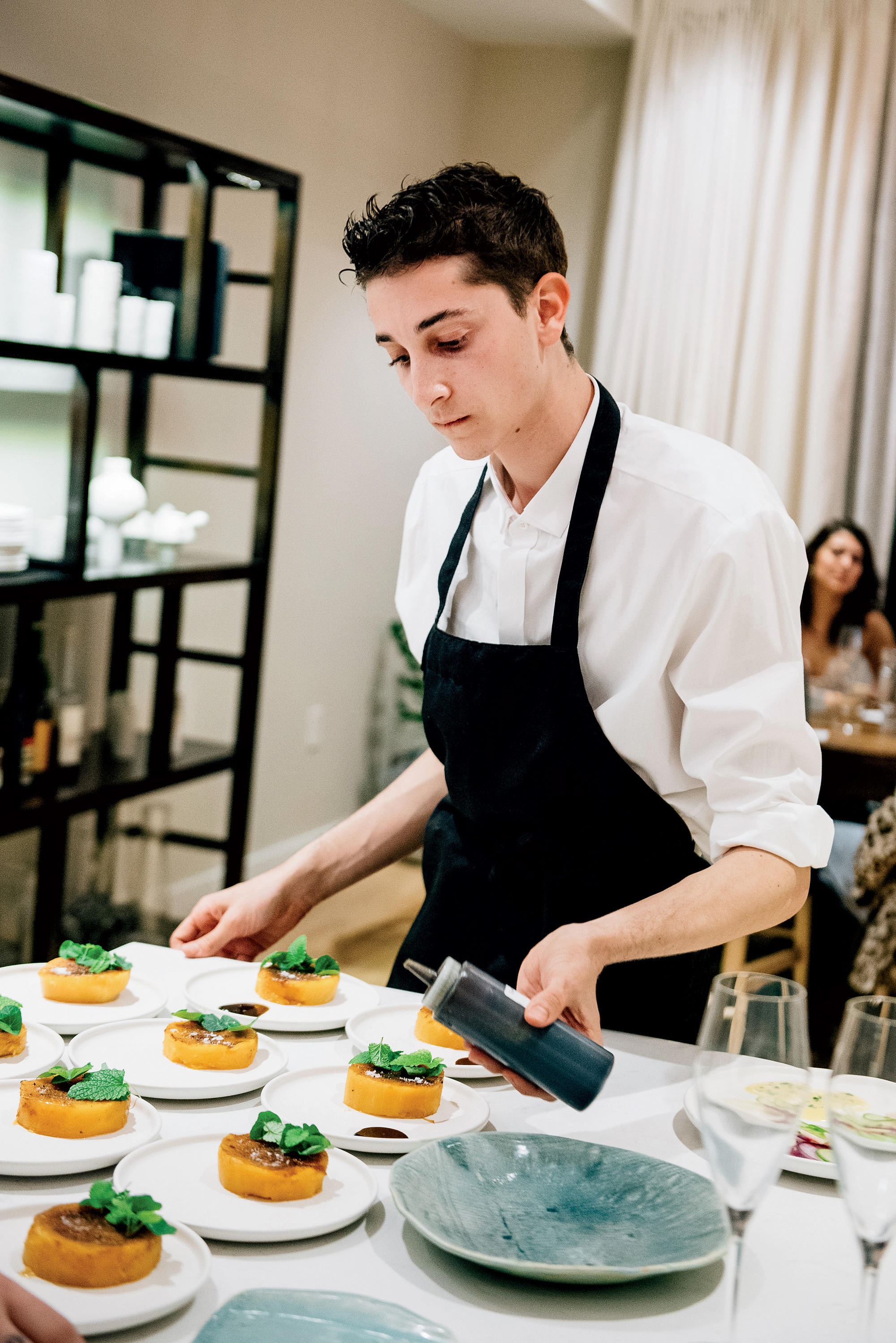 Jonah Reider preparing food