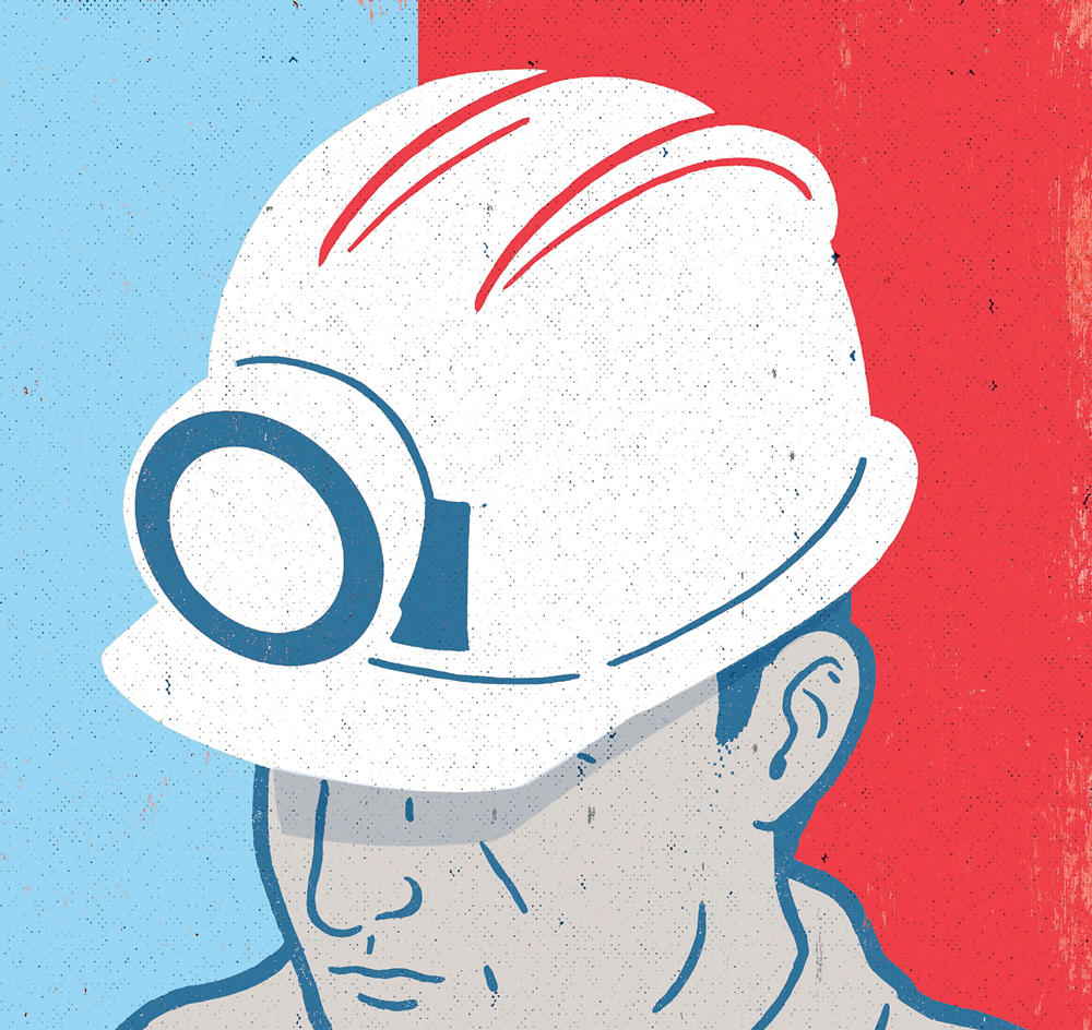 illustration of coal miner 