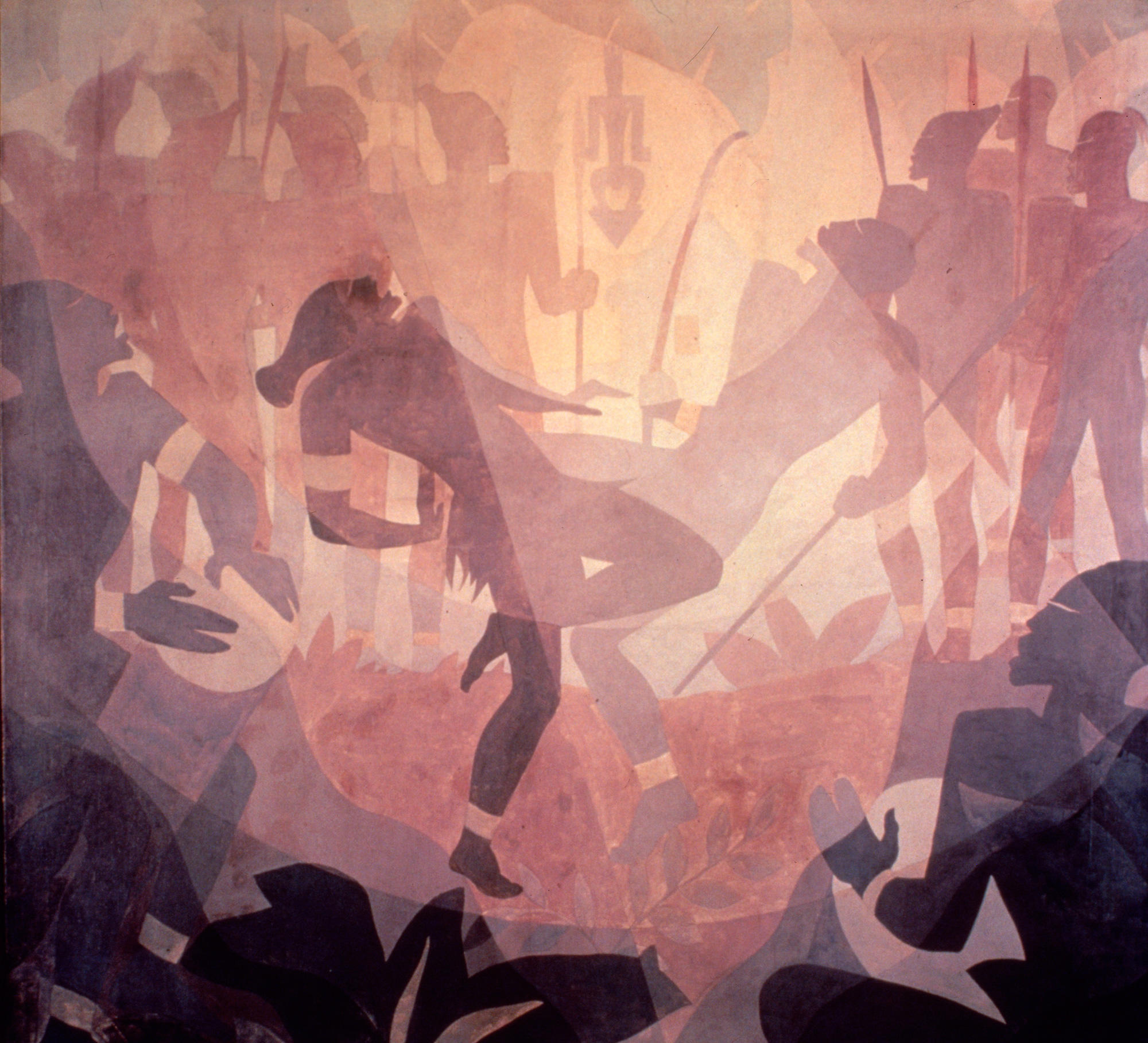 "Aspects of Negro Life: The Negro in an African Setting" by Aaron Douglas