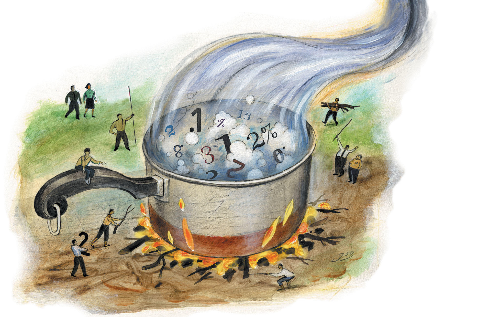 steaming pot