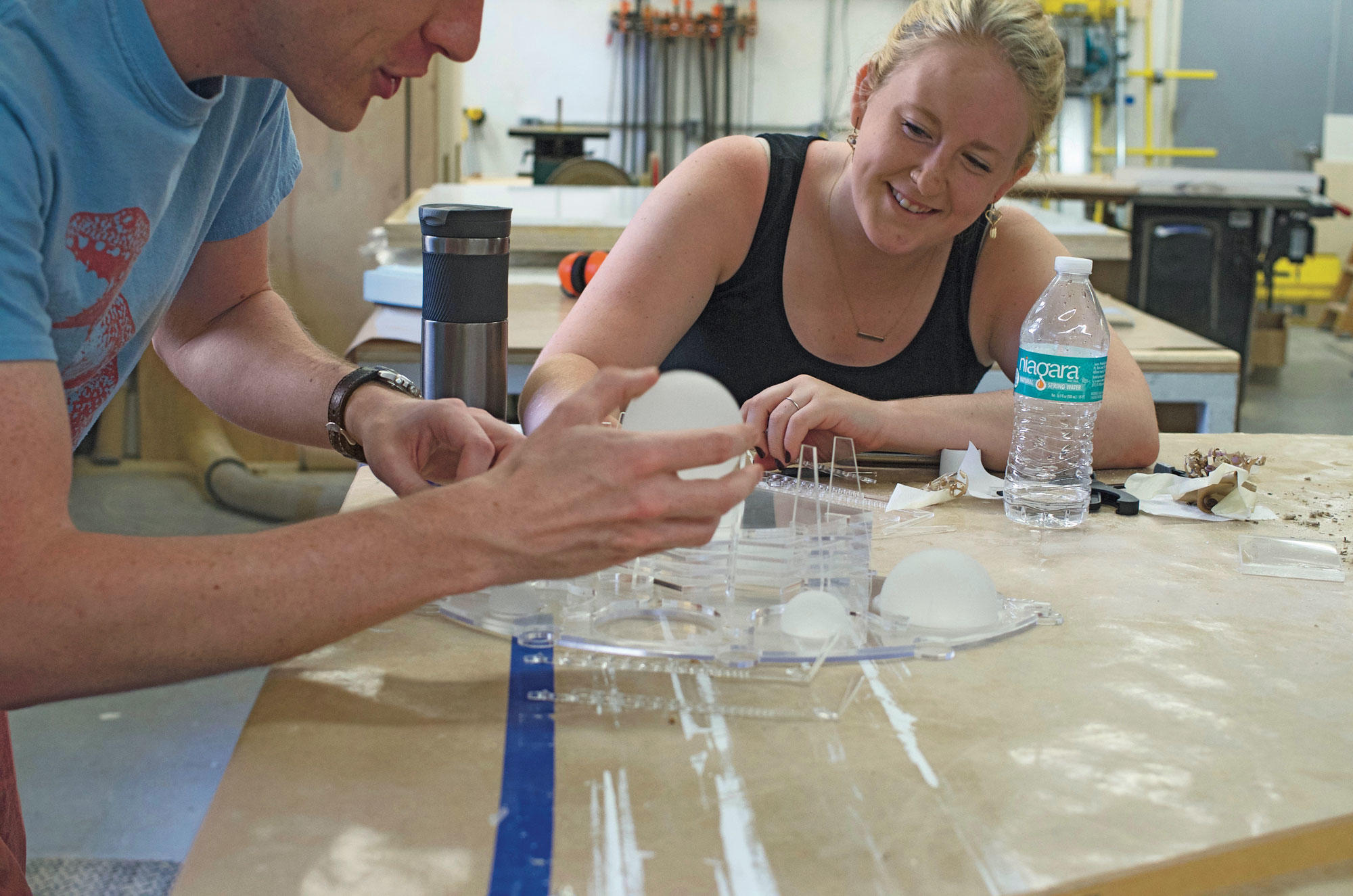 Building a model from Plexiglas