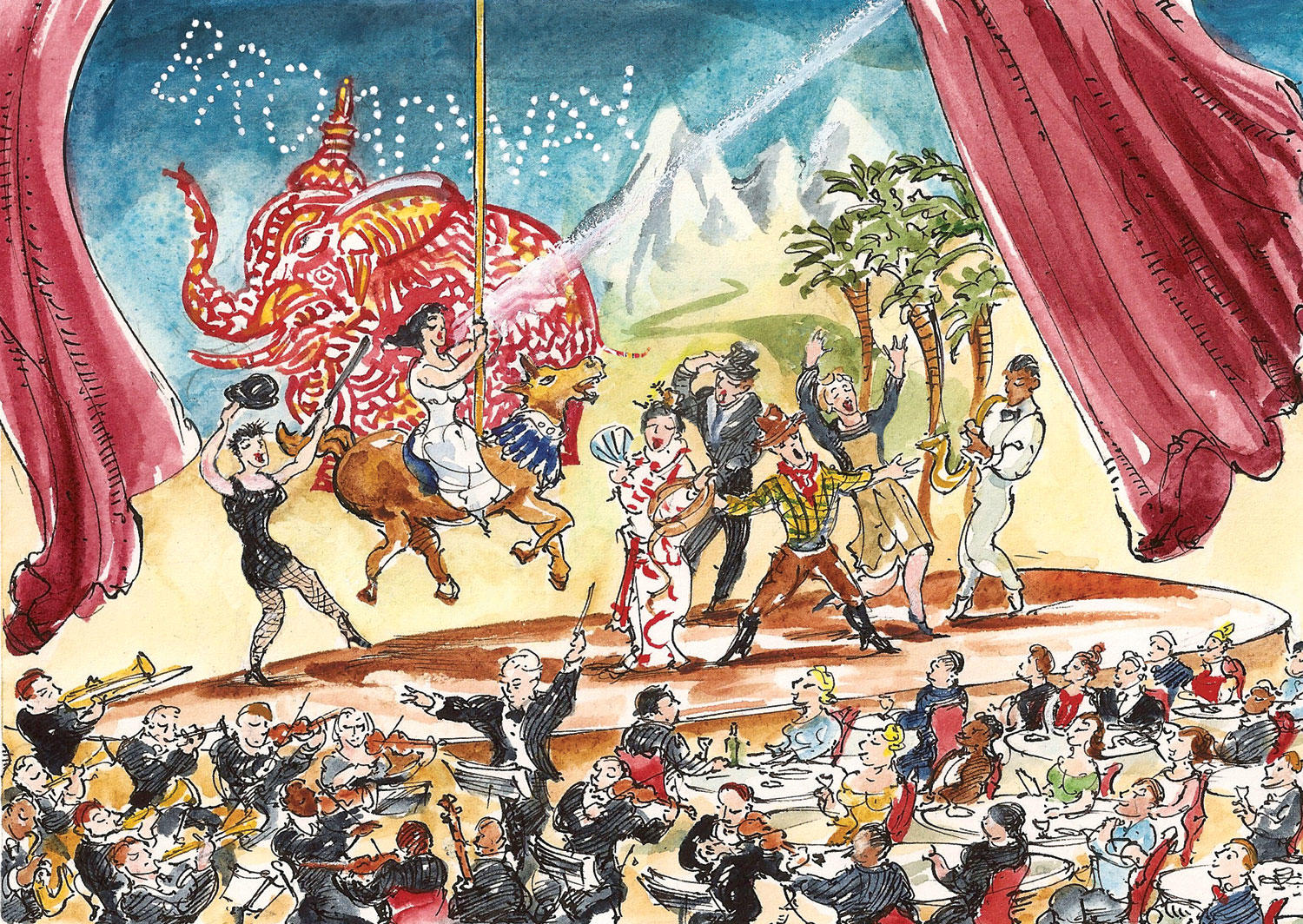 Broadway illustration