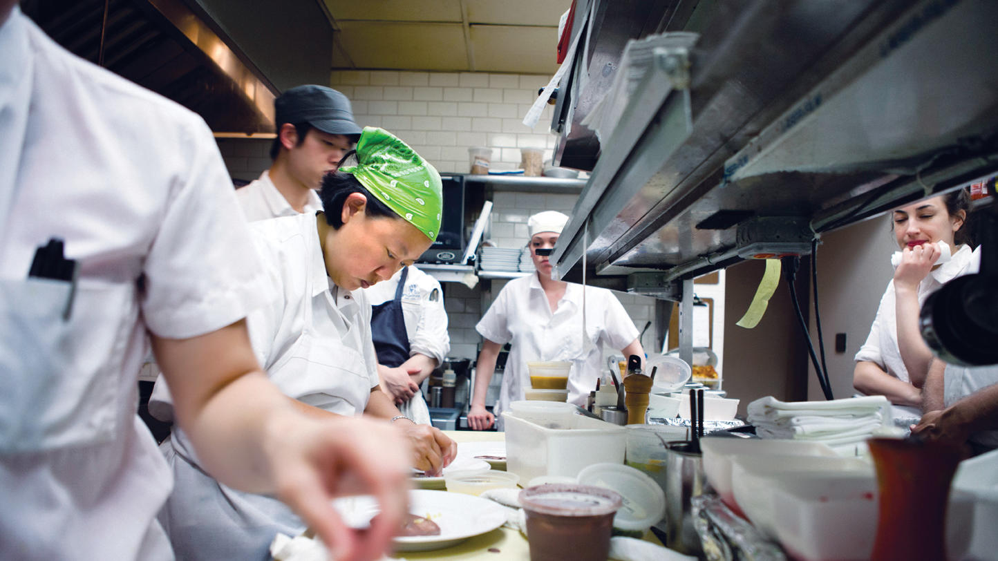 Anita Lo and chefs