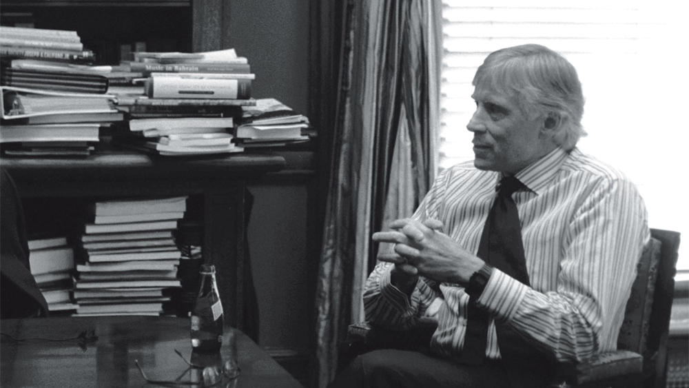 Lee C. Bollinger in office at Columbia University