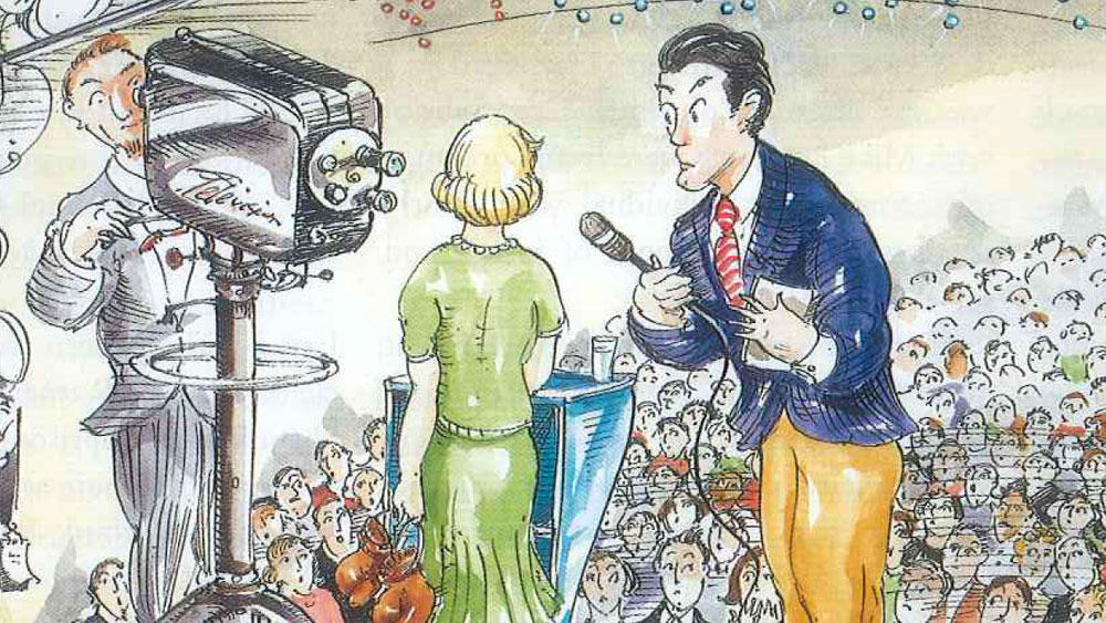 Illustration by Mark Steele of a game show