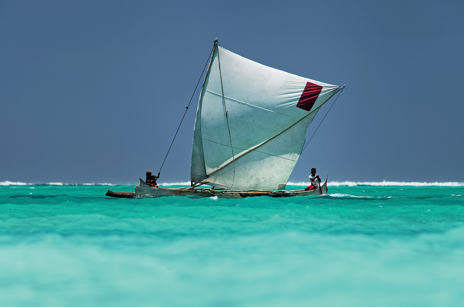 A fishing sailboat in Madagascar