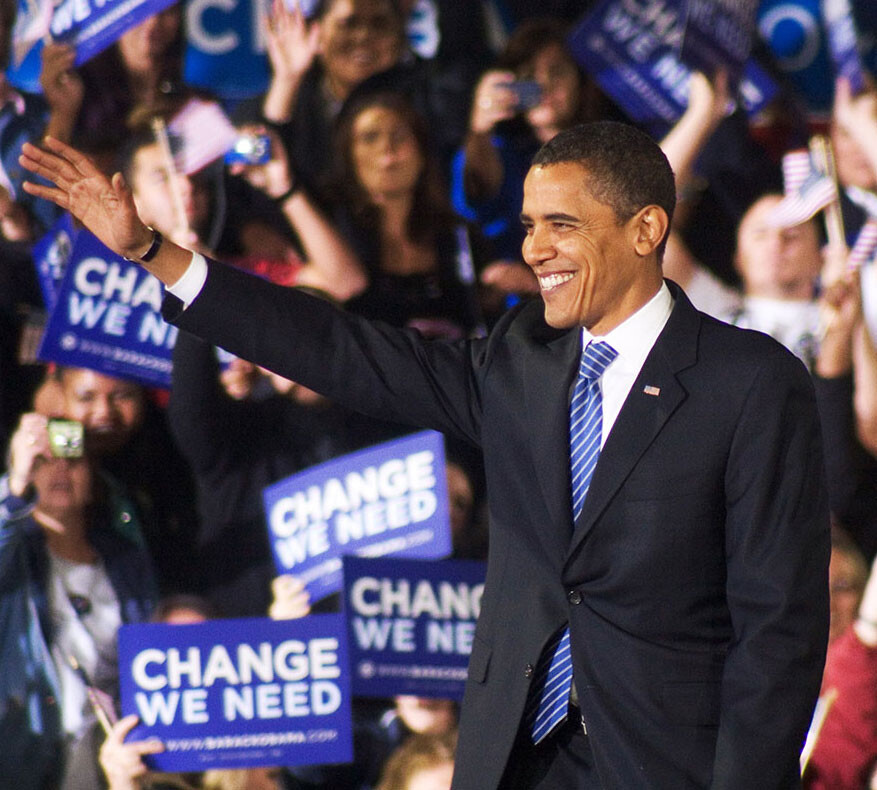 Barack Obama during the 2008 election campaign