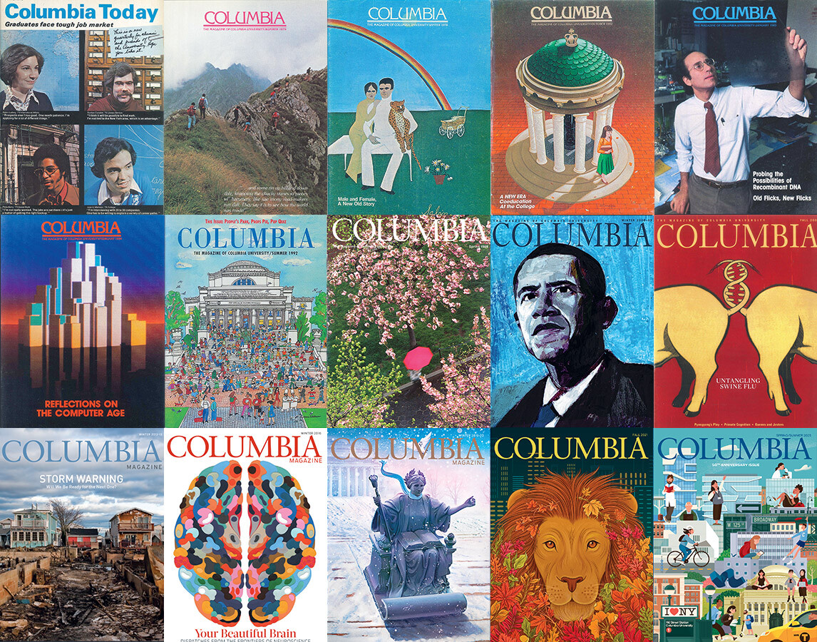 Covers of Columbia Magazine