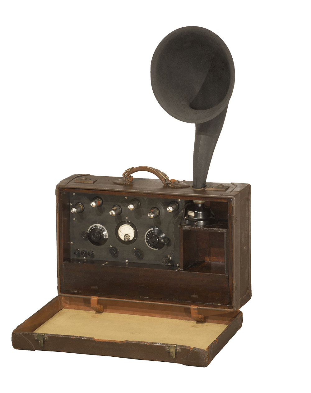 A vintage FM radio device
