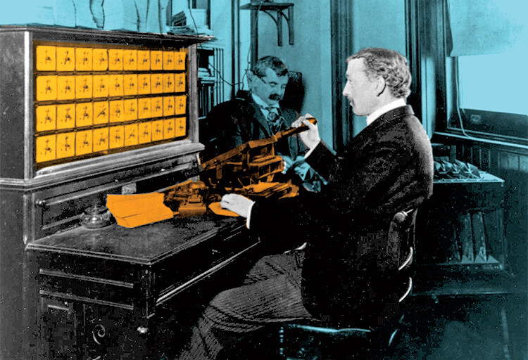 Herman Hollerith at data processor