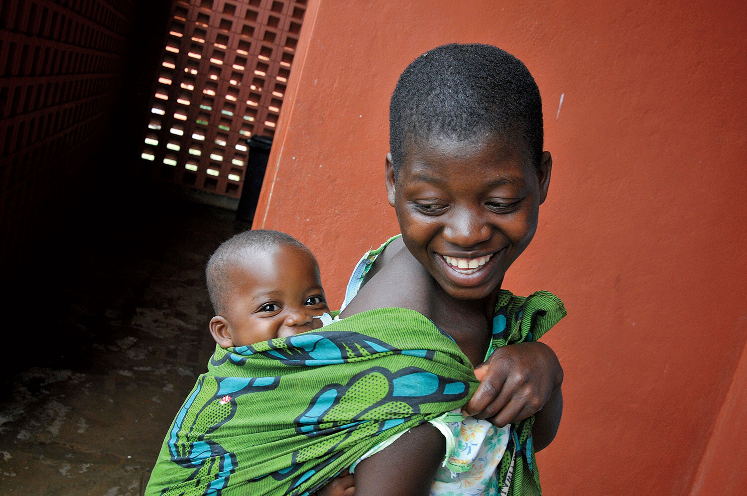 A mother and baby in Africa