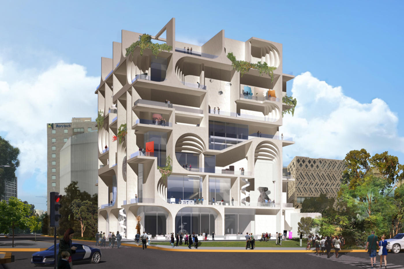 Rendering for the Beirut Museum of Art (exterior)