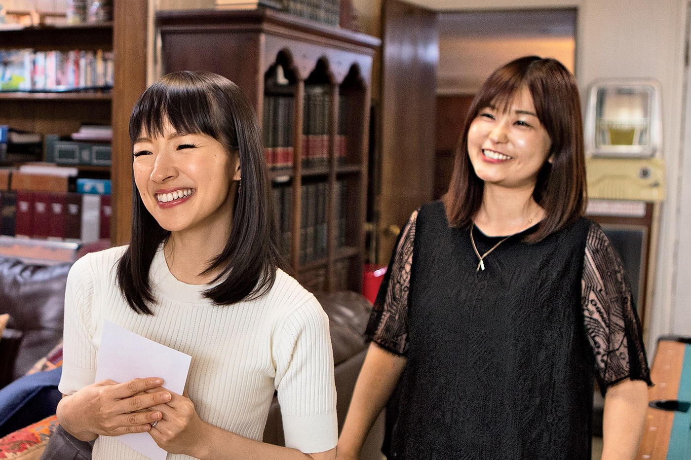 Marie Kondo and her translator, Marie Iida