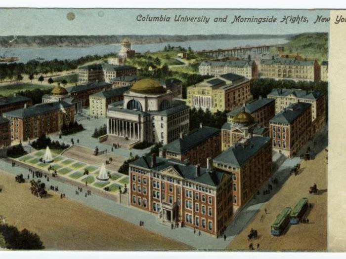 Columbia vintage campus map