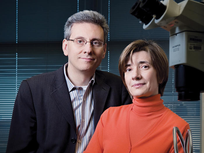 Columbia researchers Antonio Iavarone and Anna Lasorella