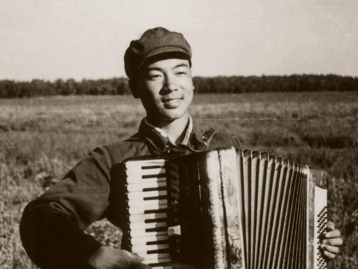 Zhou Long with accordion 