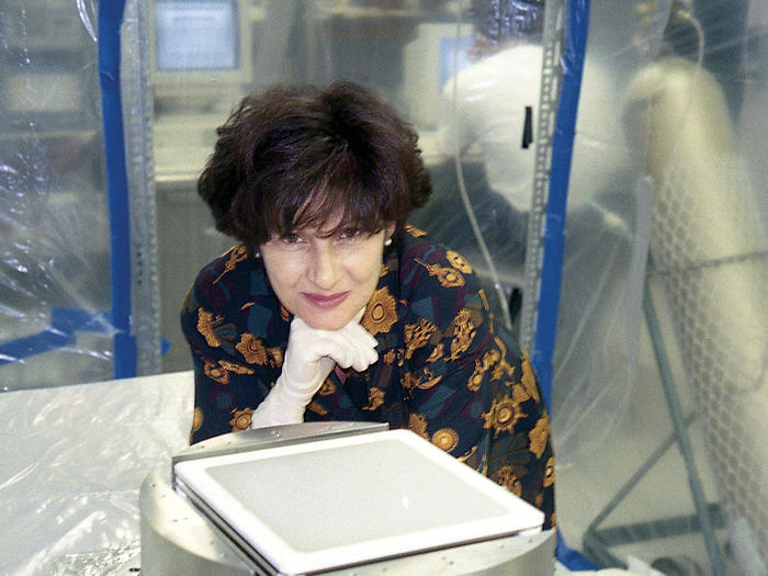 Elena Aprile in lab