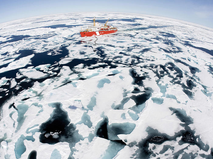A Canadian Coast Guard crossing the Northwest Passage