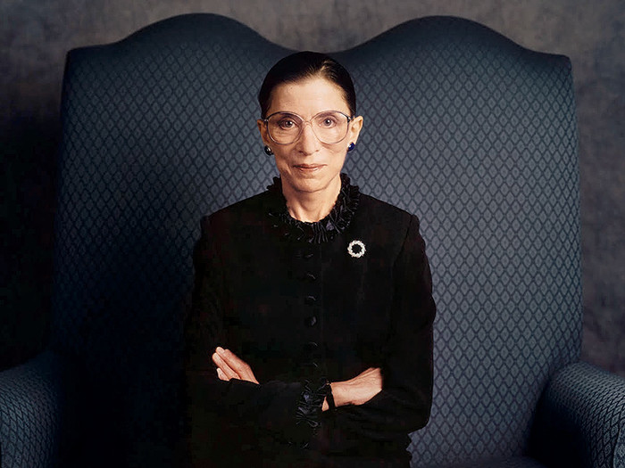 Ruth Bader Ginsburg photographed by Timothy Greenfield-Sanders