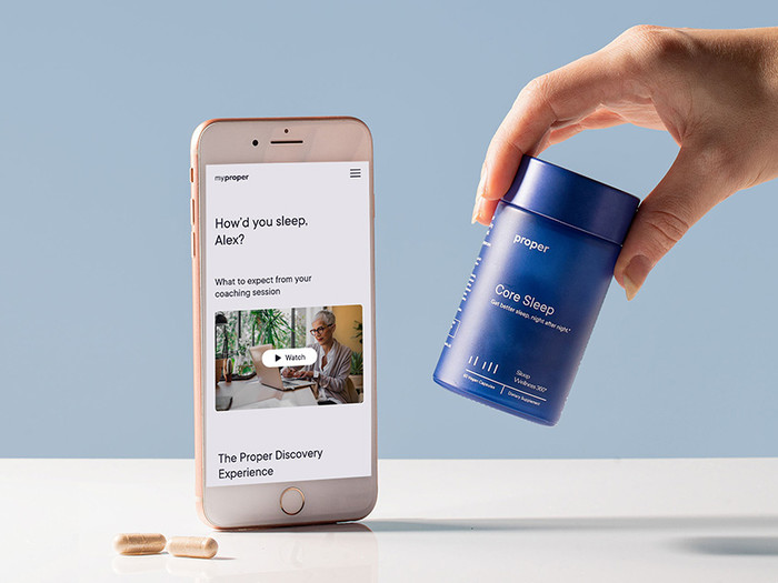 Sleep-aid supplements and app program from Proper