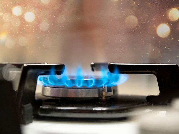 Photo of a gas stovetop