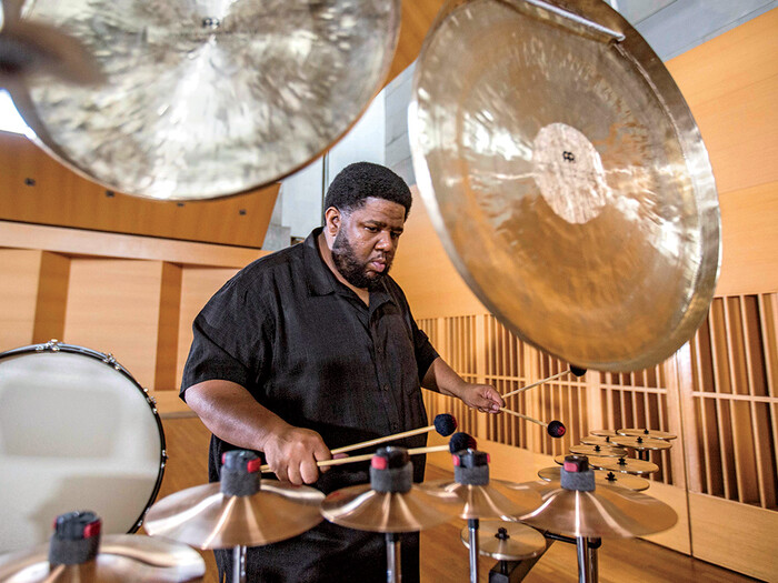 Tyshawn Sorey at drumset