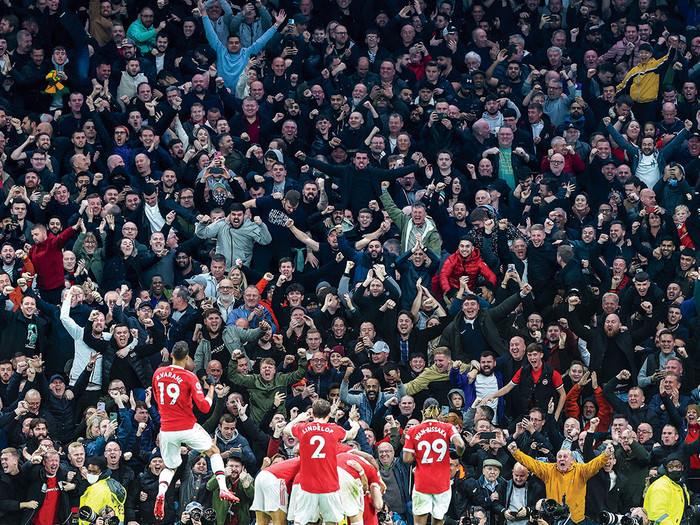 A football game in Manchester