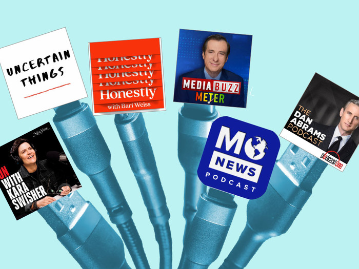 Illustration of news podcasts