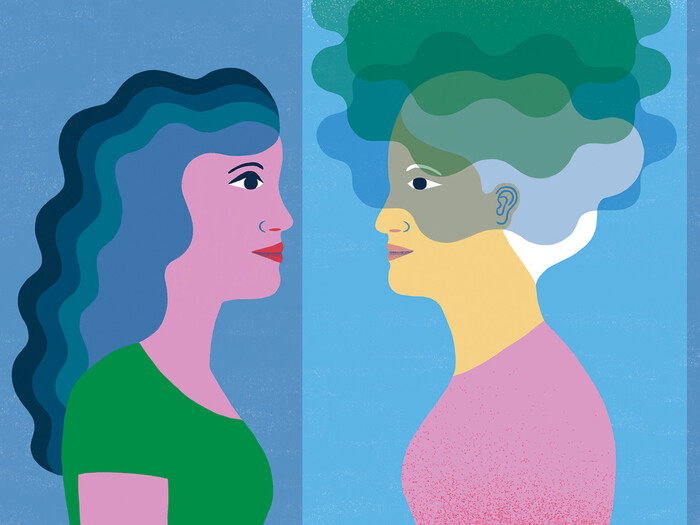 Illustration by Valeria Petrone depicting Alzheimer's
