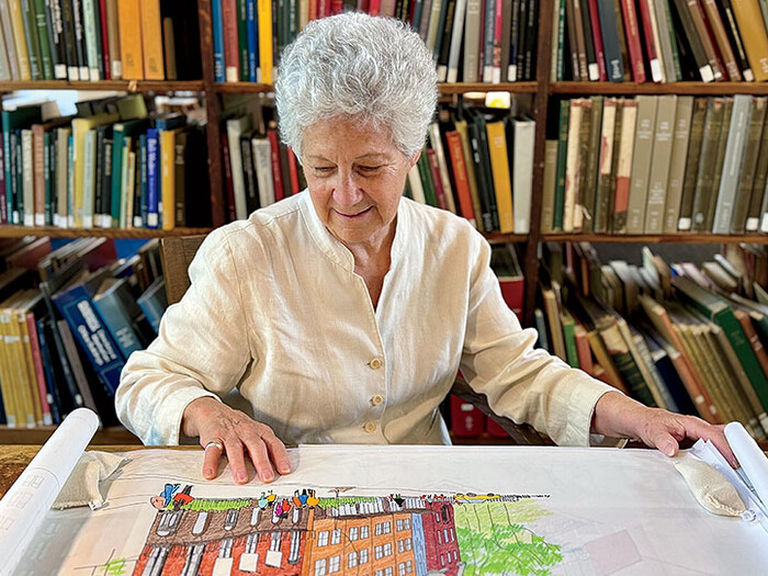 Frances Halsband at Columbia's Avery Library