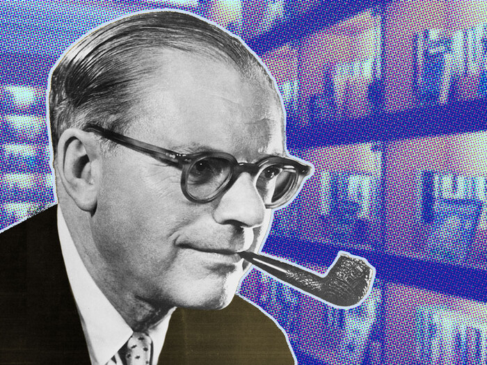 Photo illustration of Bennett Cerf