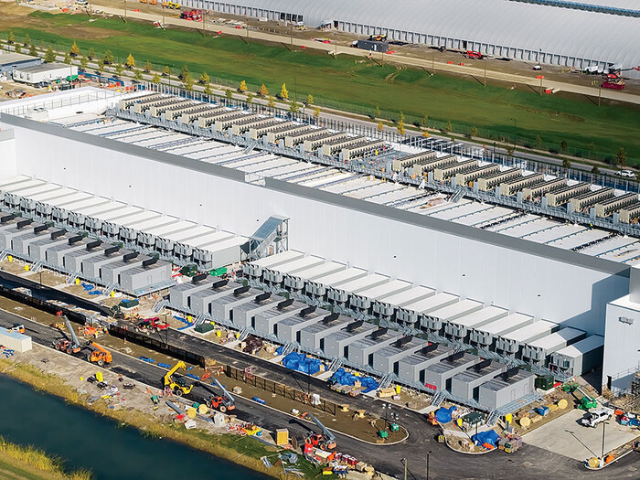 A new data center under construction in Columbus, Ohio