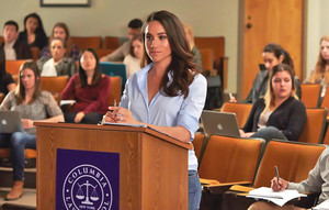 Meghan Markle as Rachel Zane at Columbia Law School in Suits