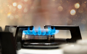 Photo of a gas stovetop