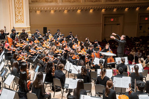 The New York Youth Symphony performing at Carnegie Hall